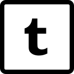 Tumblr Rounded Border SVG Icon